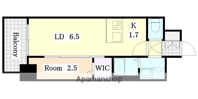 メイクスWアート金山ウエスト(1LDK/7階)の間取り写真