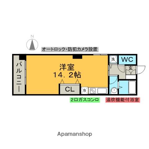 KDXレジデンス神宮前(ワンルーム/6階)の間取り写真