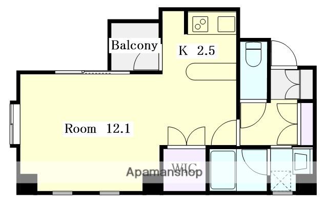HIRO尾頭橋(ワンルーム/5階)の間取り写真