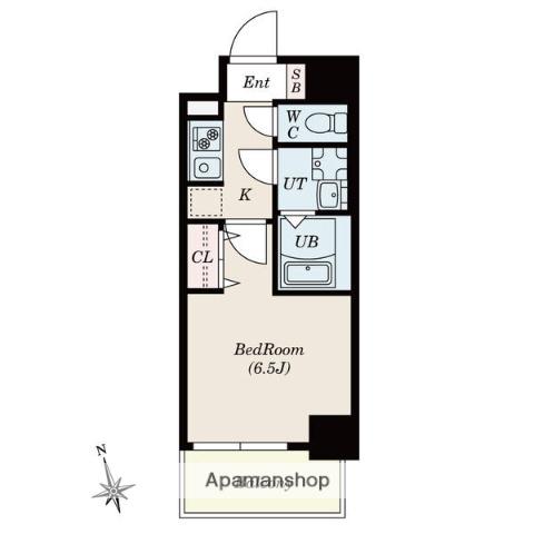 S-RESIDENCE今池ARCANA(1K/4階)の間取り写真