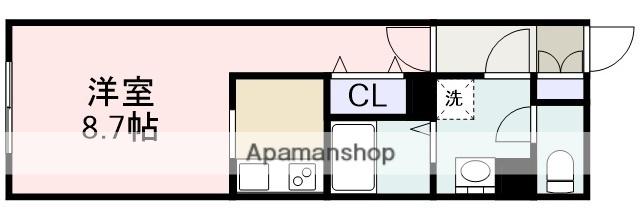 G VIVRE 御器所(1K/4階)の間取り写真