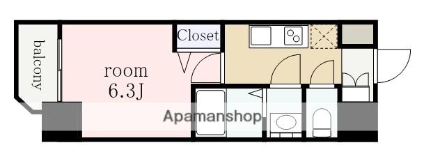 MAXIV東別院(1K/10階)の間取り写真