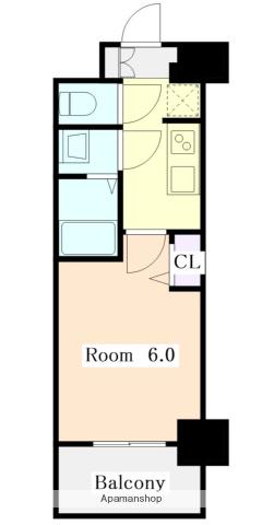 メイクスアート上前津Ⅵ(1K/7階)の間取り写真