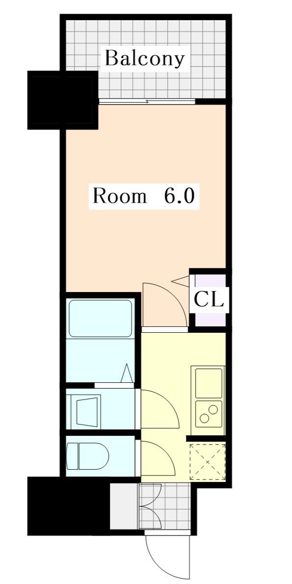 プレサンス桜山駅前アフォード(1K/3階)の間取り写真