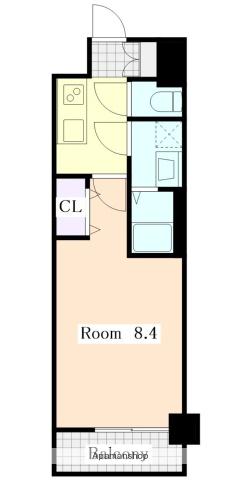 S-RESIDENCE今池BELETA(1K/4階)の間取り写真