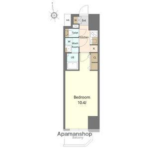 CRESTTAPP金山(1K/7階)の間取り写真