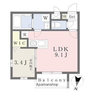 CHERIM日比野GRACE(1LDK/2階)の間取り写真