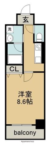 セイワパレス吹上公園(1K/5階)の間取り写真