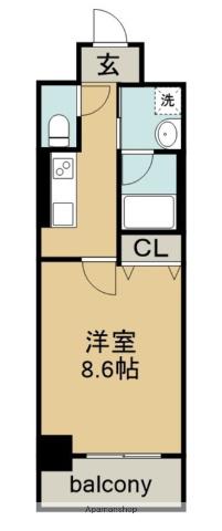 セイワパレス吹上公園(1K/3階)の間取り写真