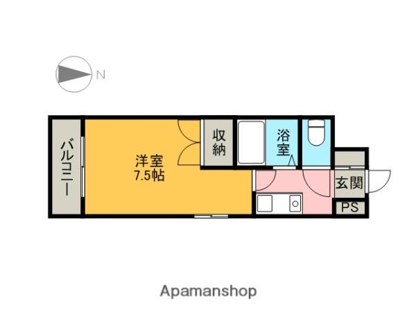 シェリーメゾン(1K/5階)の間取り写真