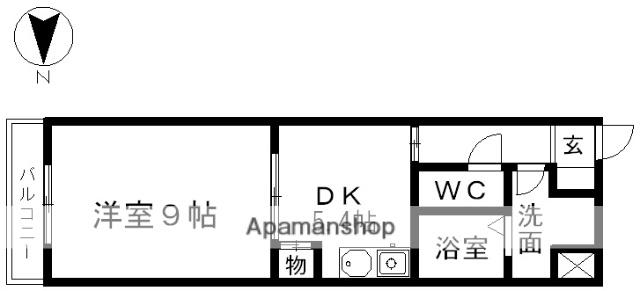 レジディア東桜(1K/5階)の間取り写真