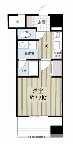 レジディア久屋大通(1K/7階)の間取り写真