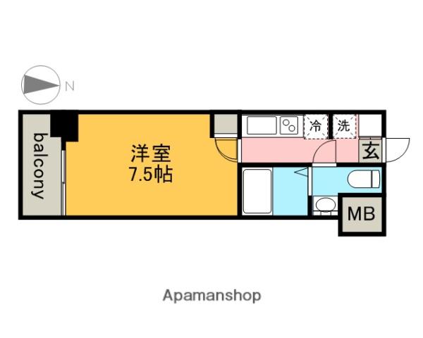 ISM栄(1K/10階)の間取り写真