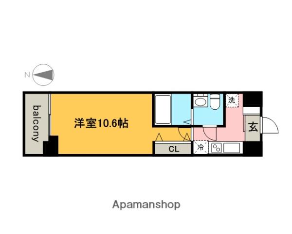 ISM栄(1K/11階)の間取り写真