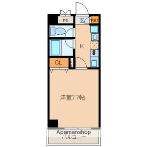 BELLE VIVRE新栄(1K/7階)の間取り写真