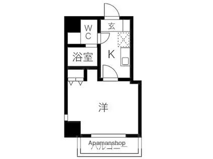 シエラ大曽根(1K/4階)の間取り写真