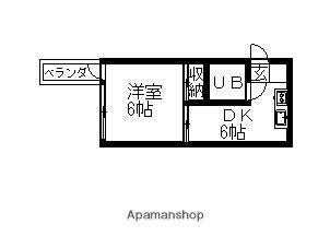 田中ビル(1DK/5階)の間取り写真