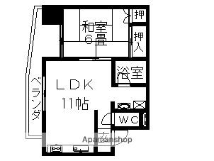 末広マンション(1LDK/5階)の間取り写真