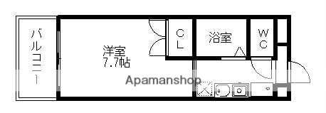 CASAナカシマ(1K/3階)の間取り写真