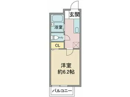 いづみコーポ(1K/1階)の間取り写真