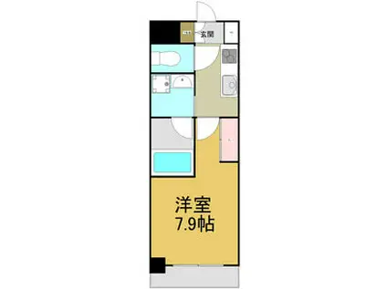 S-FORT熱田六番(1K/4階)の間取り写真