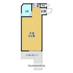 三松ハイツ(ワンルーム/3階)の間取り写真