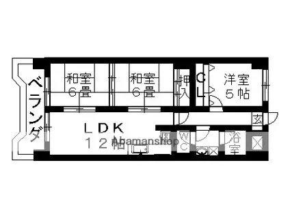 ラジョーヌ(3LDK/3階)の間取り写真