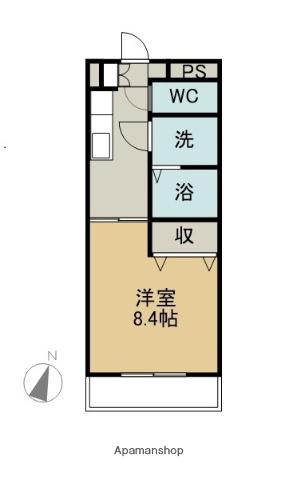 ルーミー寺本2号館(1K/3階)の間取り写真