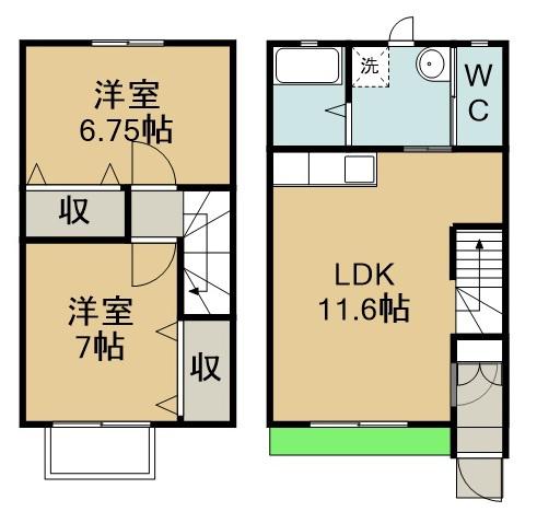 コンフォート　Ⅱ(2LDK)の間取り写真