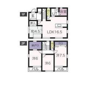 名鉄常滑線 長浦駅(愛知) 徒歩4分 2階建 築11年(4LDK)の間取り写真