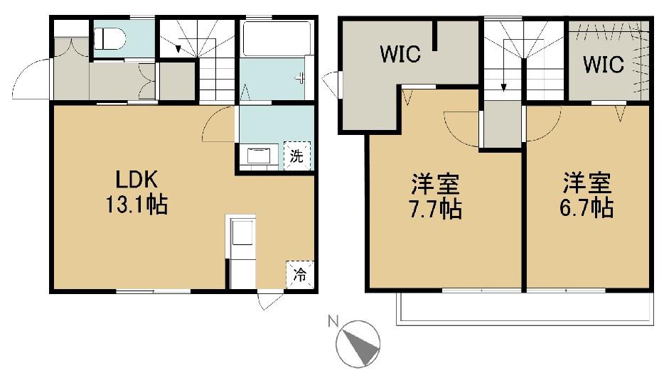 ＳＡＶＯＮ．Ｓ(2LDK)の間取り写真