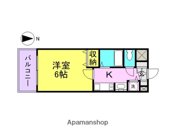 プレサンス桜通アベニュー(1K/6階)の間取り写真