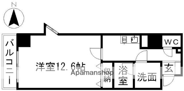 BSレジデンス栄(1K/3階)の間取り写真
