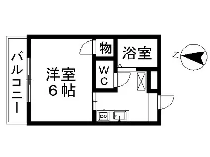 エクセル新栄(1K/2階)の間取り写真