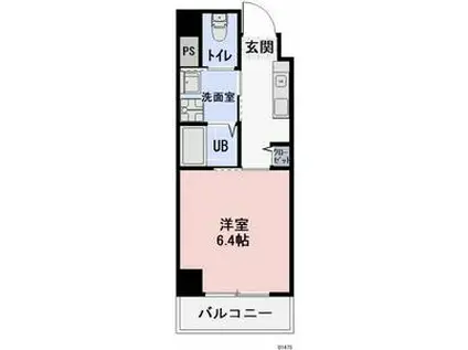 ワイズタワー新栄(1K/5階)の間取り写真