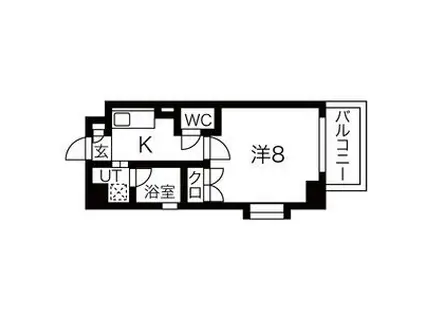 シティライフ池下北(1K/2階)の間取り写真