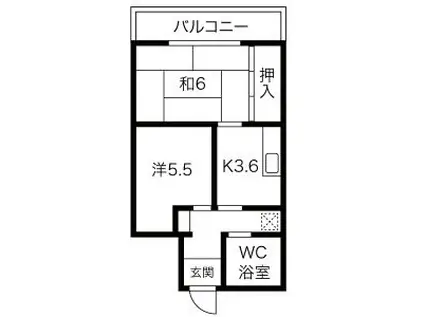GU-UG東桜(2K/4階)の間取り写真