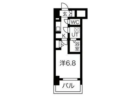 メイクス熱田大宝(1K/9階)の間取り写真