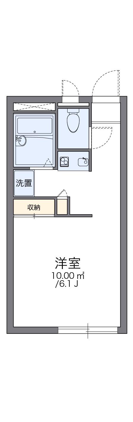 レオパレスYAMAKOⅢ(1K/1階)の間取り写真