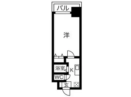 グレイス新栄(1K/3階)の間取り写真