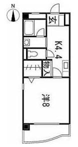 プラムワン(1K/3階)の間取り写真