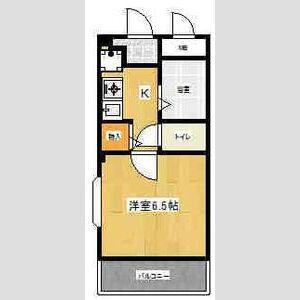 ラポール川本(1K/3階)の間取り写真