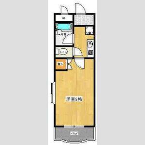 ホワイトライン長久手(1K/3階)の間取り写真