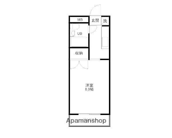 第一ビューハイツ兄山(1K/5階)の間取り写真