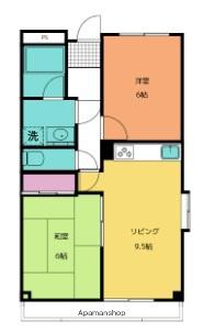 日進エクセルハイツ(2LDK/5階)の間取り写真