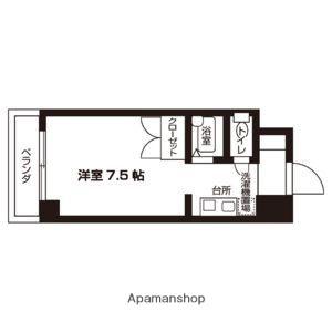 ブリーズⅢ(1K/2階)の間取り写真