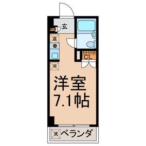 アルフエイム(1K/3階)の間取り写真
