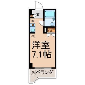 アルフエイム(1K/3階)の間取り写真