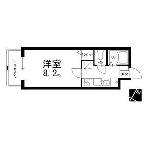 エンゼル蟹原(1K/3階)の間取り写真
