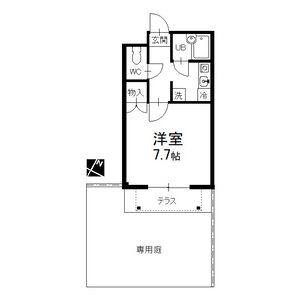 サンポート浅井(1K/1階)の間取り写真